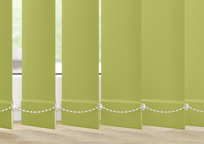 Trinity (Blackout), Lime - Vertical Blind Slats - Image 3